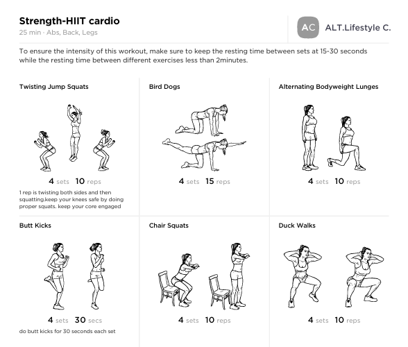 HIIT fitness plan
